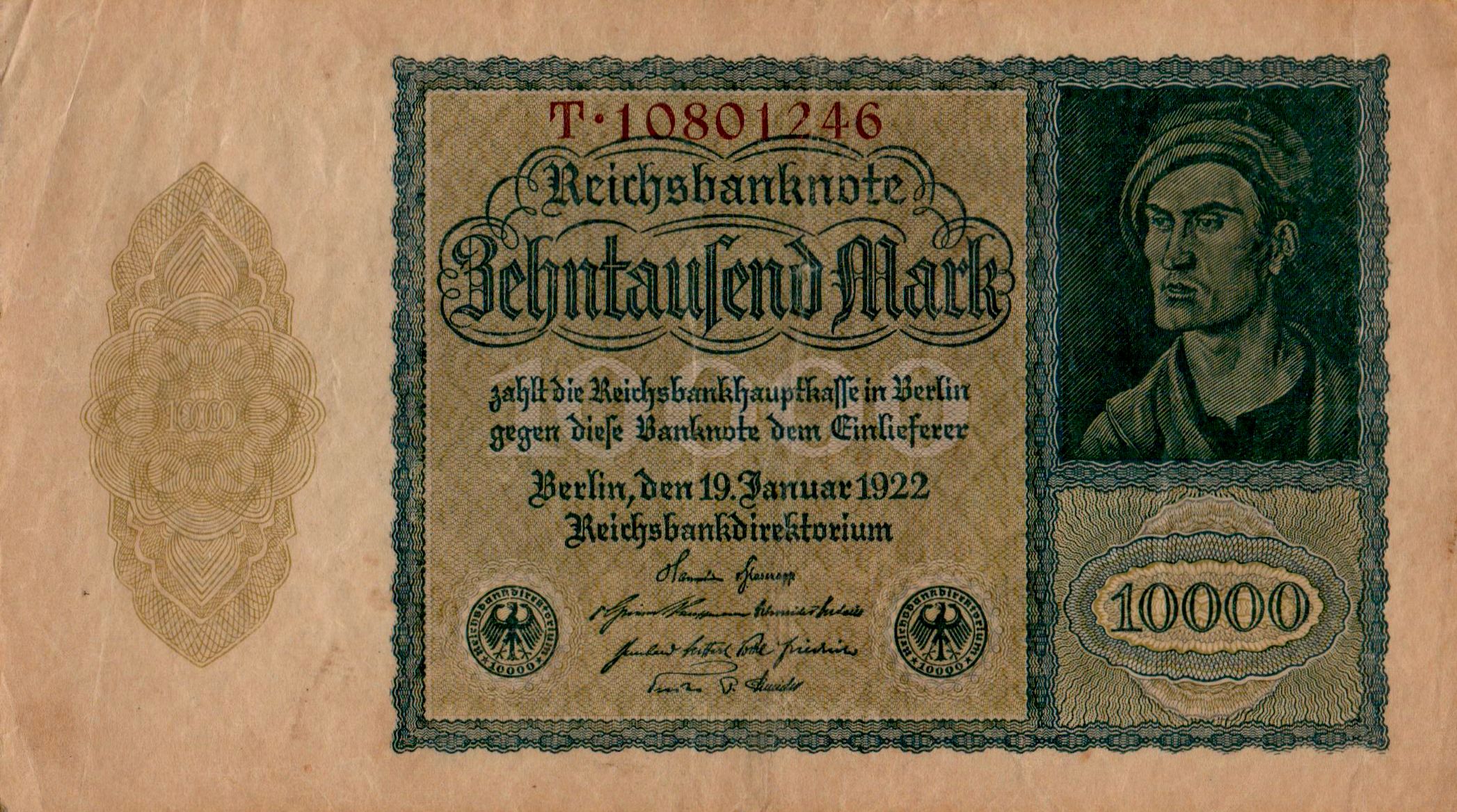 Germany 10000 1922 XF P-72/1